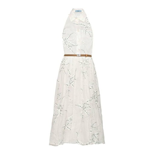 プラダ Prada Floral-Embroidered Silk Midi Dress P3L88RSOOO14KFF0009 Women ワンピース・ドレス・オールインワン White 40 【送料無料・関税込】 プラダ Prada Floral-Embroidered Silk Midi Dress P3L88RSOOO14KFF0009 Women ワンピース・ドレス・オールインワン White 40 【送料無料・関税込】