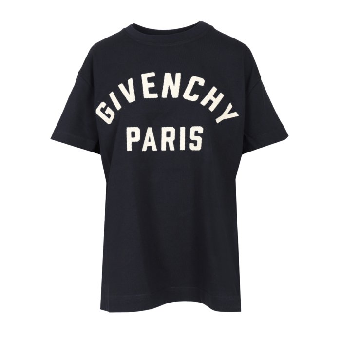 楽天Stok（ストック）【楽天ブラックフライデー最大80％OFF+P2倍~】GIVENCHY ジバンシィ レディース Tシャツ・カットソー BW70FM3YRS411 GIVENCHY loose-fit T-shirt Blue M S XS 3XL 4XL 5XL L XL 2XL 2XS 【送料無料・関税込】
