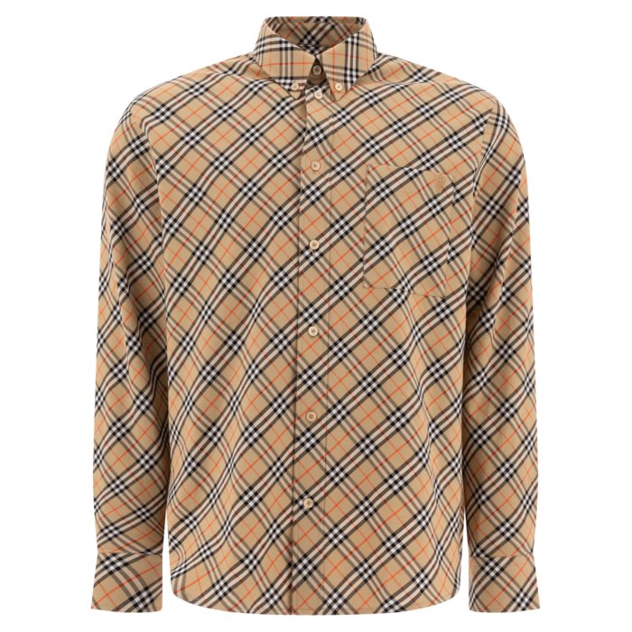 Burberry バーバリー メンズ シャツ・ブラウス 8104072 Cotton Check Shirt Beige S M XL L 【送料無料・関税込】