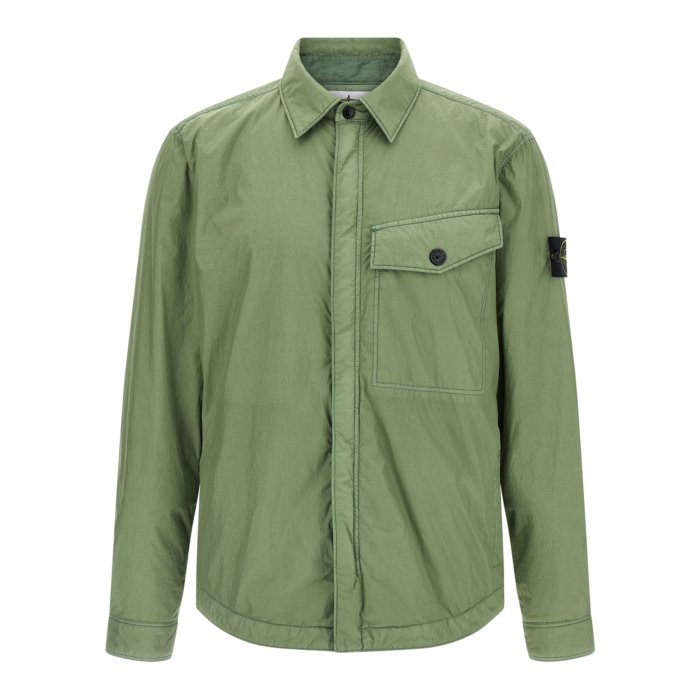 【楽天ブラックフライデー最大80%OFF+P2倍~】STONE ISLAND ストーンアイランド メンズ カジュアルジャケット K2S15Q100006S0A23V0055 'Garment Dyed Crinkle Reps NY' jacket Green L M XL 【送料無料・関税込】