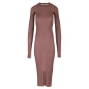リック オウエンス Rick Owens Fitted jersey dress RP02D3546RC093 Women ワンピース・ドレス・オールインワン Brown IT40 IT34 IT36 IT38 IT42 IT44 IT46 IT48 IT50 IT52 IT54 【送料無料・関税込】
