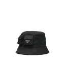 Prada プラダ メンズ 帽子 2HC3502DMIF0002 Fabric Hats Black S M L 【送料無料・関税込】