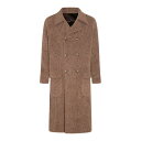 ドルチェガッバーナ Dolce & Gabbana Brown wool coat G038YTHUMR6S8230 Men コート・ダウン Beige 50 ...