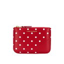 コムデギャルソン Comme Des Gar?ons Dot leather wallet SA8100PDRED Men 財布・カードケース Red onesize 【送料無料・関税込】