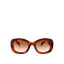 【楽天スーパーセール 最大75%OFF+P2倍】Prada プラダ レディース サングラス・アイウェア 0PRA13S18R70E Sunglasses Brown 54 【送料無料・関税込】