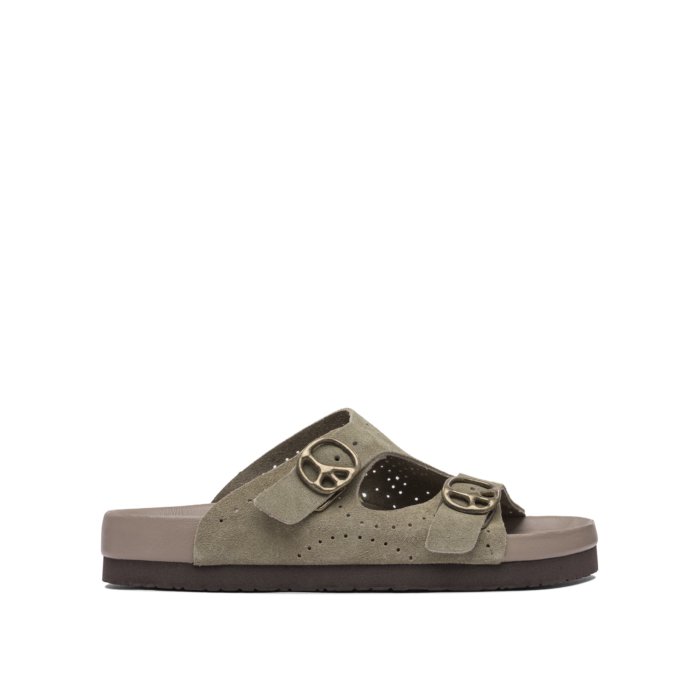 【楽天ブラックフライデー最大80%OFF+P2倍~】Needles ニードルズ メンズ サンダル QV077ATAUPE "Peace" sandals Beige 10 9 11 【送料無料・関税込】