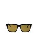 【楽天スーパーセール 最大75%OFF+P2倍】TOM FORD トムフォード メンズ サングラス・アイウェア FT120501H Calder Sunglasses Black 55 【送料無料・関税込】