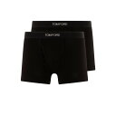 トムフォード TOM FORD 2-pack boxer with logo T4XC31040002 Men アンダーウェア Black S M L XL XS 2XL 【送料無料・関税込】