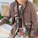クーポン配布 大判 ストール メンズ リバーシブル 厚手 春 秋 冬 用 ペイズリー ジャガード織 高級感 軽い ふんわり 全8色 a1 プレゼント ギフト 花...