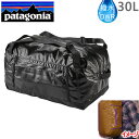 ●12月24日までポイント5倍●PATAGONIA パタゴニア ライトウェイトブラックホールダッフルバッグ 30L BLACK 49070 【s1】