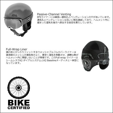 K2 ケーツー ヘルメット 2019 THRIVE ブラック スライブ 18-19 K2 helmet スキー&スノーボードヘルメット スノー用品 【C1】【s5】
