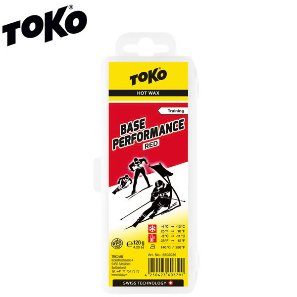 TOKO トコ スキー＆スノーボード ワックス ベースパフォーマンス レッド 120g 5502036 固形ワックス 【コンパクト便…