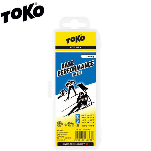 TOKO トコ スキー＆スノーボード ワックス ベースパフォーマンス ブルー 120g 5502037 固形ワックス 【コンパクト便可能】【税込価格】【％OFF】【s1】