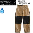 iIIREPUBLIC @pubN@Xm[{[h EFA ATHLETIC SOFTSHELL -pant / KHAKI-BLACK @ pc (2023,22-23) Xm[{[h@ yC1zys0z