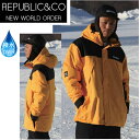 処分価格!!REPUBLIC リパブリック スノーボード ウェア 36CHAMBERS -jacket / 5C YELLOW (22-23 2023) スノ...