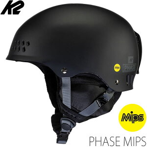 K2 ケーツー スノーヘルメット 2023 PHASE MIPS Black フェーズ ミップス S200800601 K2 HELMET 22-23 スキー＆スノーボード ヘルメット スノー用品 ダイヤル式【C1】【s7】