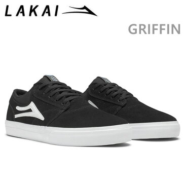 先着おまけ付き●ラカイ スニーカー LAKAI GRIFFIN BLACK/WHITE SUEDE LAKAI スニーカー スケボー シューズ