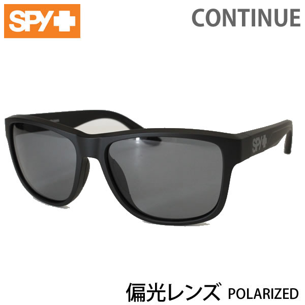 [正規品 無料ラッピング可]SPY サングラス 偏光レンズ　CONTINUE POLARIZED/　 MATTE BLACKフレーム BLACK Polarレンズ 　偏光レンズ　サングラス　【C1】【s6】