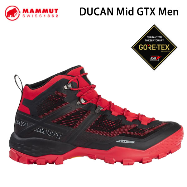 [正規品 無料ラッピング可]　マムート シューズ デュカン ゴアテックス 防水 MAMMUT GORE TEX / DUCAN MID GTX Men Dark Spicy Black 日本正規品【s0】