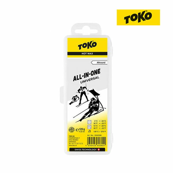 TOKO トコ スキー＆スノーボード ワックス 全雪質対応 オールインワン ユニバーサル 120g 5502008 (5502005) 純パラ…