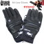 ハンドアウト グローブ HAND OUT GLOVES ハンドアウト Mi-Low Gloves ブラック レザー 5本指 スノーボード スキー グローブ 手袋【C1】【s0】