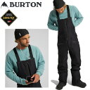 バートン 23-24 スノーボード ウェア ●Mサイズのみ メンズ ゴアテックス ビブパンツ GORETEX RESERVE -BIB pants / TRUE BLACK GORE-TEX BURTON【スノーボード ウエア スノボー用品】【C1】【s9】