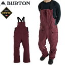 処分価格!!バートン 23-24 スノーボード ウェア メンズ ゴアテックス ビブパンツ GORETEX RESERVE -BIB pants / ALMAND...
