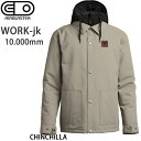 処分価格！！エアブラスター ウェア ジャケット　●Lサイズのみ　22-23　WORK -jacket / CHINCHILLA グレー (2022-2023)　AIR blaster ウエア　 スノーボード ウェア メンズ