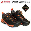 [正規品 無料ラッピング可]　マムート シューズ サプエン ゴアテックス 防水 MAMMUT GORE TEX SAPUEN LOW GTX Men / black-hot red 日本正規品【s0】