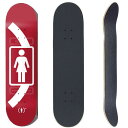 ガール スケボーデッキ単品 GIRL RED SERIES ANDREW BROPHY 赤 8.0x31.5インチ デッキテープ サービス girl skateboards スケートボード s6 