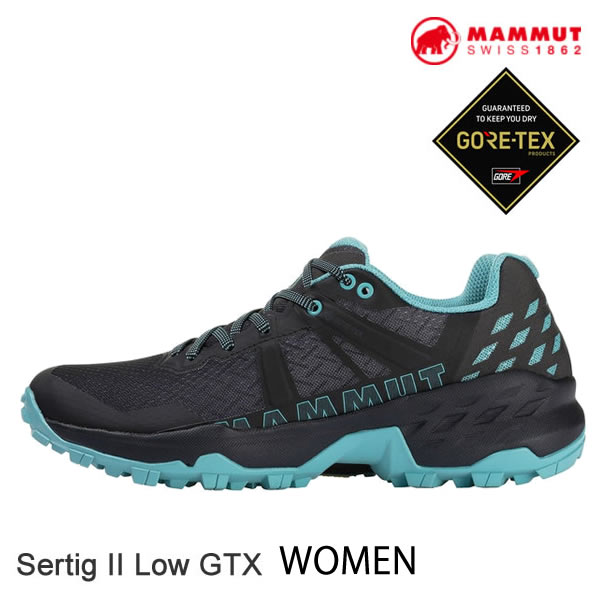 マムート 女性用 シューズ サーティグ ゴアテックス 防水 MAMMUT GORE TEX Sertig II Low GTX women black-dark frosty 日本正規品【s0】