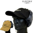 スノーボード スキー 釣りキャップ イヤーフラップローキャップ ELECTRIC エレクトリック EARFLAP LOW CAP 防寒 帽子 暖かい フリース キャップ　