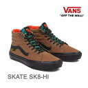 y}\ԁ3000~ȏ300~OFFN[|zVANS Xj[J[ nCJbg 26cm̂ SKATE SK8-HI OUTDOOR BROWN (VN0A5FCCY49)oY XP[gnC @Y XP[gV[Yys6z