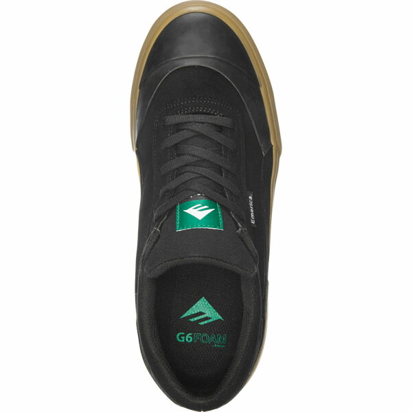 エメリカ スニーカー EMERICA ●25.5cmのみ　 VULCANO(ヴルカーノ) BLACK-GREY-GUM スケボー　シューズ スケートボード 靴 emerica【s7】