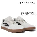 【マラソン期間★3000円以上で300円OFFクーポン】 ラカイ スニーカー LAKAI BRIGHTON / WHITE GUM SUEDE カップソール スニーカー スケシュー　スケボー シューズ【s5】