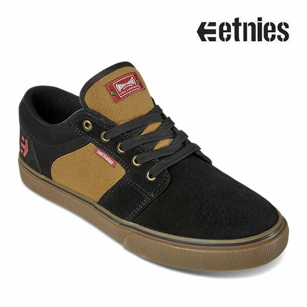 エトニーズ BARGE LS X INDY BLACK / BROWN etnies スニーカー スケートボードシューズ スケシュー【s0】