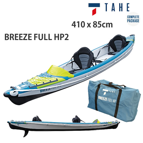 カヤック インフレータブル 空気式 TAHE タヘ 13'5''x33.5" BREEZE FULL HP2 ボート 2人用シートセット kayak【代引き・時間指定不可】【s7】