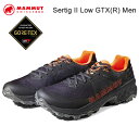 マムート シューズ サーティグ ゴアテックス 防水 MAMMUT GORE TEX Sertig II Low GTX Men 3030-04280 533 Black-vibrant orange 日本正規品 302384 34446