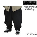 REPUBLIC リパブリック スノーボード ウェア パンツ 7th CHAMBER CARGO -pant / BLACK ワイド 太い パンツ (2024,23-24) スノーボード 【C1】【s0】