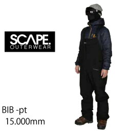 SCAPE エスケープ スノーボードウェア　23-24　BIB -pants ビブパンツ/ BLACK　(2023-2024)　 ウエア　 スノーボード ウェア メンズ・レディース【C1】【s0】