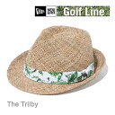 ニューエラ ゴルフ ハット The Trilby Seagrass グログランバンド ホワイトペイズリー シルバーピン(13517842)NEWERA 日本正規品