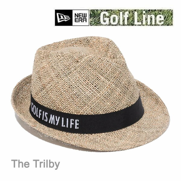 ニューエラ ゴルフ ハット The Trilby Seagrass グログランバンド ブラック シルバーピン(13517843)NEWERA 日本正規品【C1】【s4】