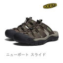 【マラソン期間★3000円以上で300円OFFクーポン】KEEN サンダル メンズ ニューポート スライド Canteen/Campsite キーン NEWPORT SLIDE 日本正規品【C1】【s3】