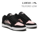 ラカイ スニーカー LAKAI TELFORD LOW BLACK/PINK SUEDE テルフォード ラカイ スケシュー【s6】