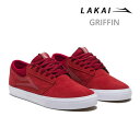 【マラソン期間★3000円以上で300円OFFクーポン】ラカイ スニーカー LAKAI GRIFFIN RED REFLECTIVE SUEDE グリフィン ラカイ スケシュー【s5】