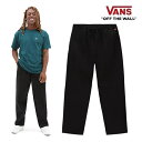 【マラソン★3000円以上で300円OFFクーポン】vans アパレル RANGE BAGGY TAPERED ロングパンツ BLACK (VN00000DBL...