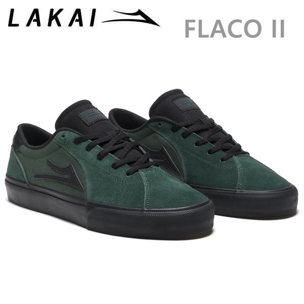 ラカイ スニーカー LAKAI FLACO 2 PINE/BLACK SUEDE スケシュー スケートボードシューズ【C1】【s7】