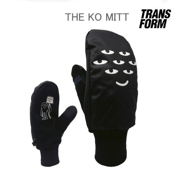 スノーボード グローブ ミトン トランスフォーム THE KO MITT / BLACK KMG(23-24 2024)TRANSFORM 手袋 スノボ