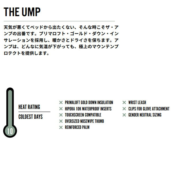 処分価格！！スノーボード グローブ ミトン トランスフォーム THE UMP (23-24 2024...
