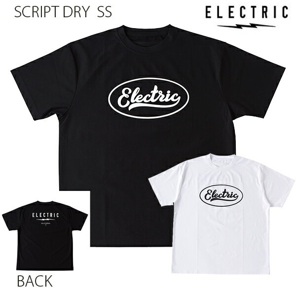 【楽Sセール中★3000円以上で300円OFFクーポン】ELECTRIC エレクトリック 吸水速乾 涼しい Tシャツ SCRIPT DRY S/S TEE スクリプト ドライT 接触冷感 防蚊 TEE【s4】